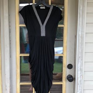 Black dress w chain v neck. small Deby Debo